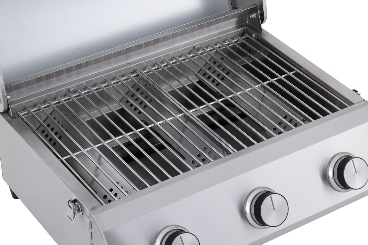 BBQ-tafelmodel roestvrij staal - vooraanzicht